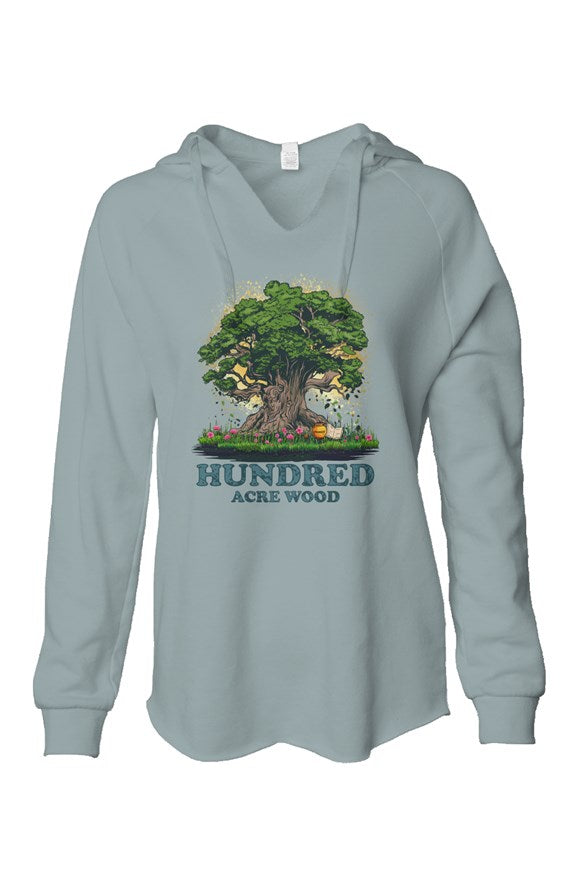 Hundred Acre Wood: Women's Lightweight Wash Hooded Sweatshirt